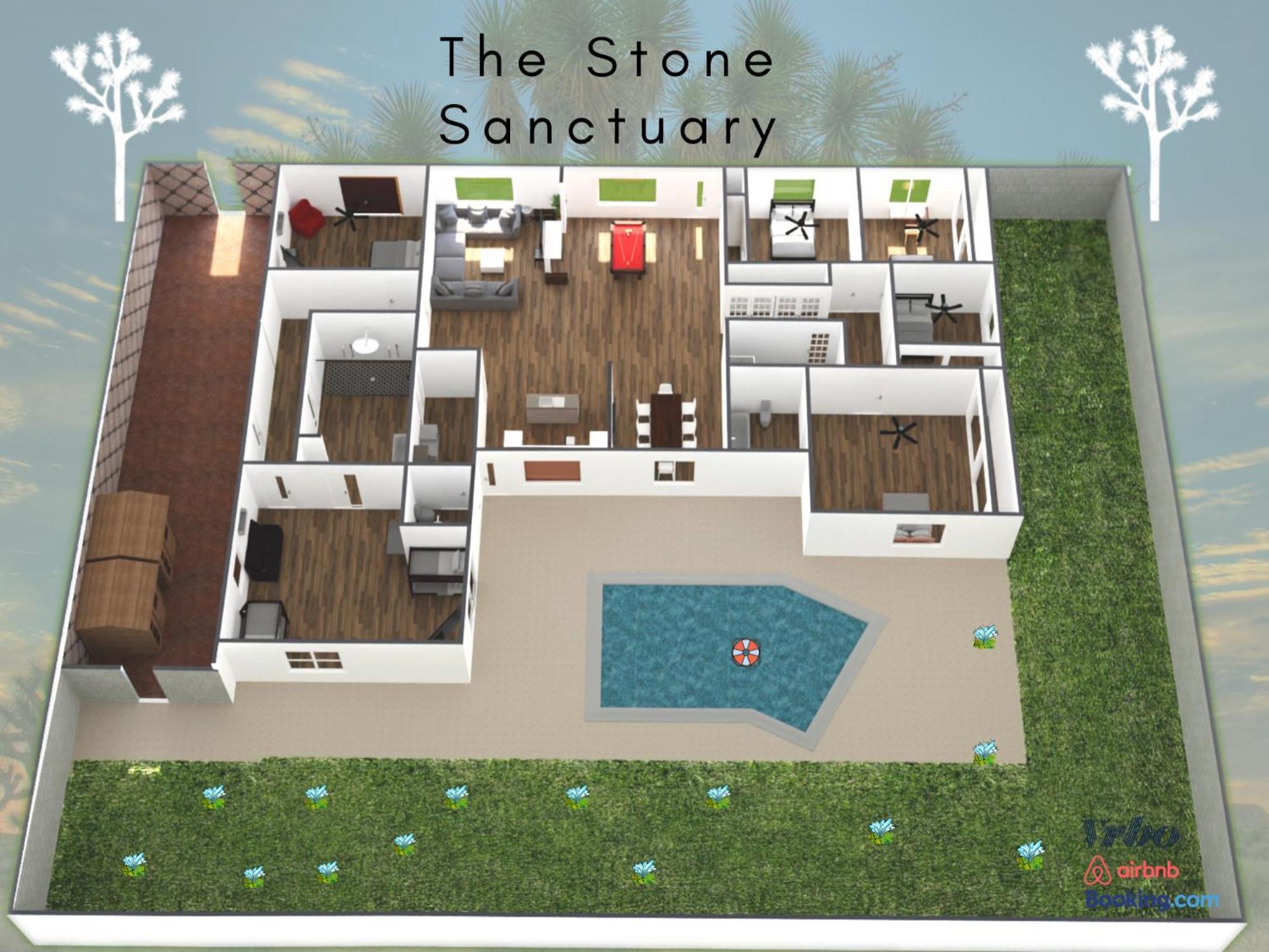 Lux Private Home - Pool, Billiards, 8 Smart Tvs, Board Games, Cotton Bedding - The Stone Sanctuary At Mccullough Hills Trailhead ラスベガス エクステリア 写真